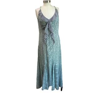 CAbi 5104 Garden Party Maxi Dress Floral Boho Romantic Flowy Resort Chic Sz 6